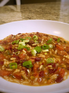 A picture of Easy jambalaya/red beans and rice.
