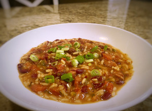 A picture of Easy jambalaya/red beans and rice.