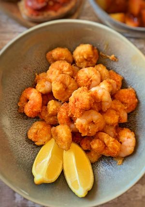 A picture of Gambas a la Romana.