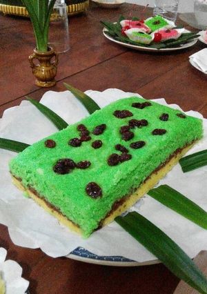 Foto resep Bolu Kukus Singkong Chocolate Pandan