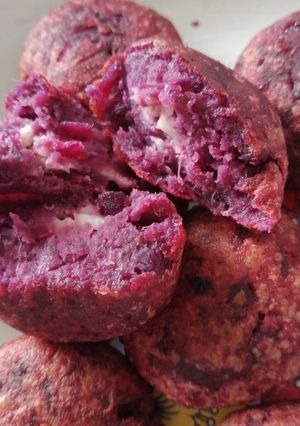 Foto resep Ubi ungu isi keju