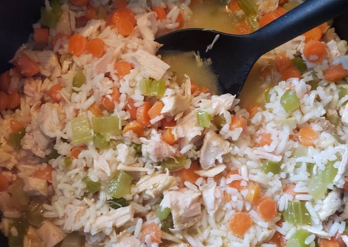 Recipe of Perfect Turkey rice and vegetables