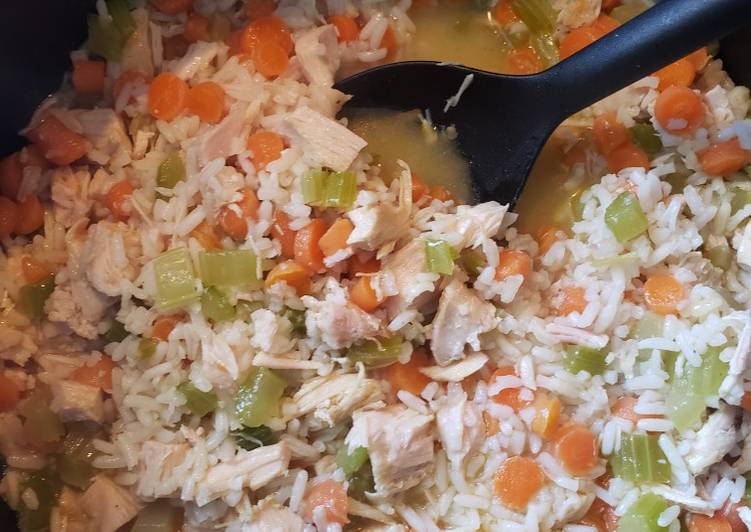 Turkey rice and vegetables