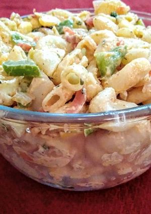 A picture of Easy macaroni salad for kids.