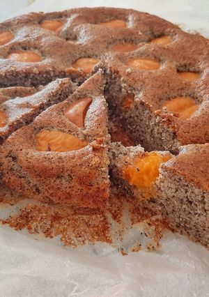 Foto di Torta di grano saraceno con le albicocche