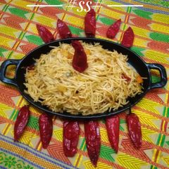 A picture of Chinese Schezwan veg noodle rice (two in one) #Nov #W2.