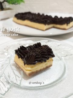 Foto resep New york cheese cake with chocolate ganache
