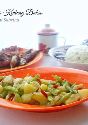 Foto resep Tumis Buncis Kentang Bakso