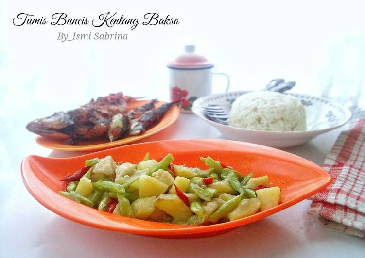 Bumbu Membuat Tumis Buncis Kentang Bakso, Anti Gagal