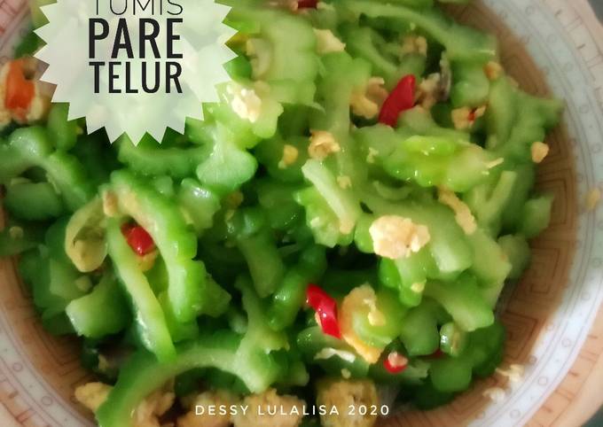 Yuk intip, Resep membuat Tumis pare telur yang lezat