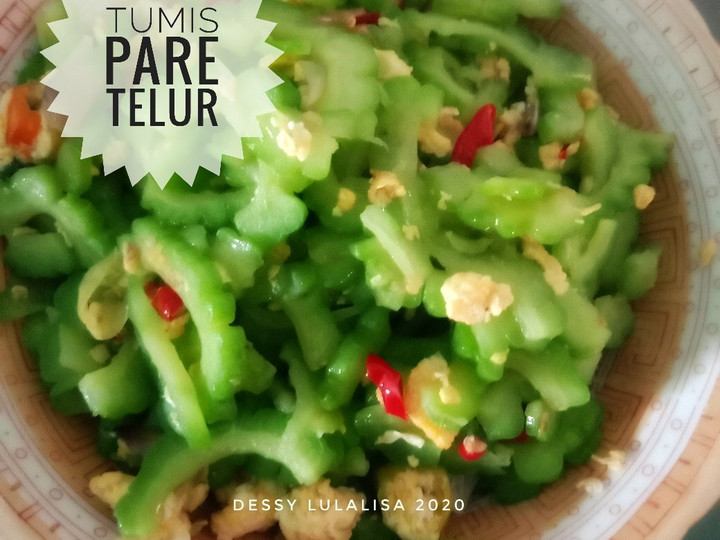 Yuk intip, Resep membuat Tumis pare telur yang lezat