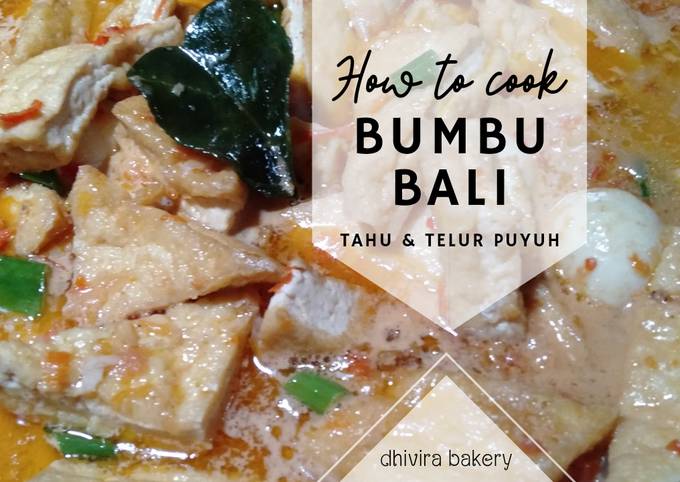 Bumbu bali tahu & telur puyuh