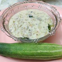 A picture of Cucumber Pachadi.