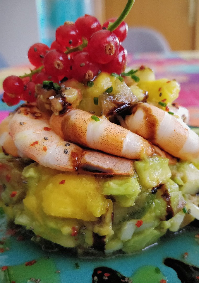 Una foto de Tartar de Langostinos