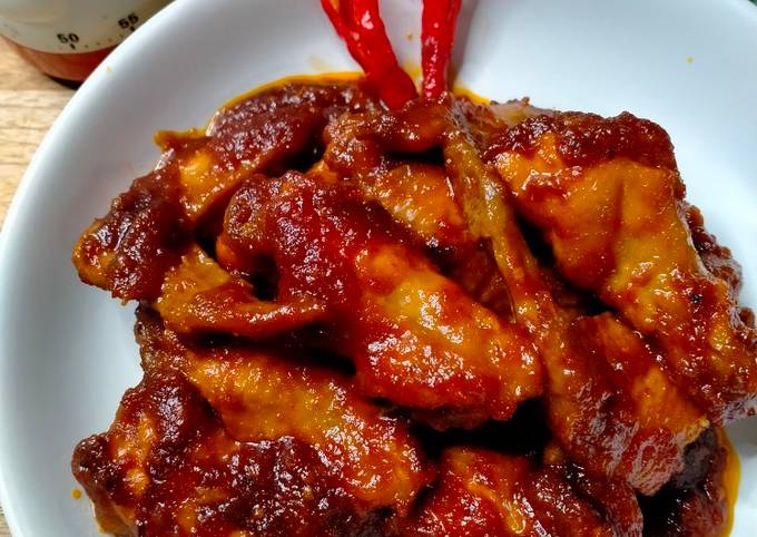 Resep Sayap Ayam Kecap Pedas Manis Oleh Deedee Rasuan Cookpad