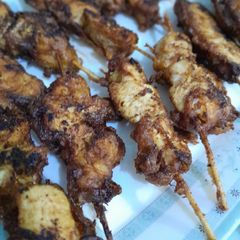A picture of 3 ingredients chicken sticks.