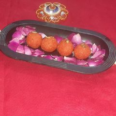 A picture of Papaya ladoo Low calorie Motichur ladoo.