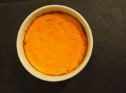Une photo de flan de potiron