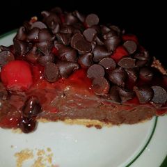 A picture of Chocolate Cheesecake Pie.