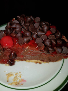 A picture of Chocolate Cheesecake Pie.