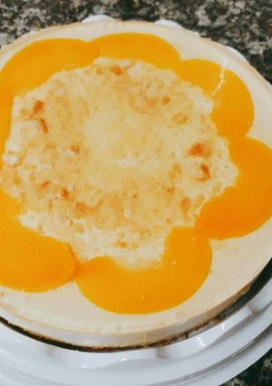 Hình của món Bánh cheese cake đào thiệt dễ làm.