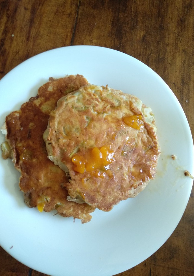 Una foto de Tortitas de manzana bajas en calorías
