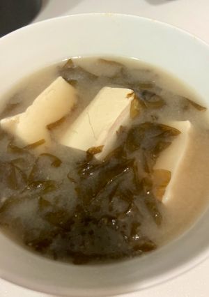 Foto resep Miso Sup kaldu kepala ikan salmon