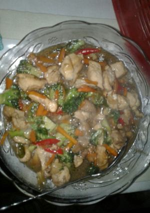 Foto resep Cah brokoli ayam saus tiram