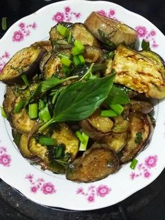 Hình của món Cà tím áp chảo.
