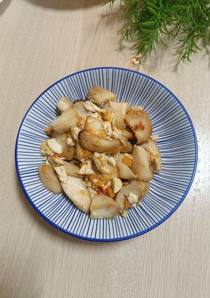金沙杏鮑菇 的食譜成品照片