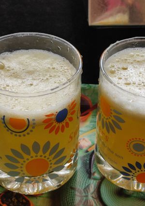 A picture of Mosambi mocktail.