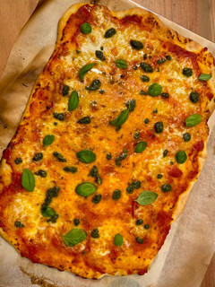 Una foto de Pizza casera (amasada en Mambo)