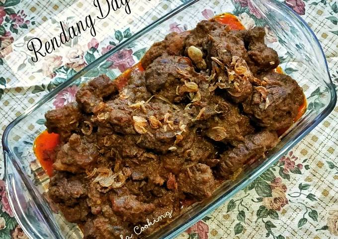 Rendang Daging Sapi Bumbu Sederhana