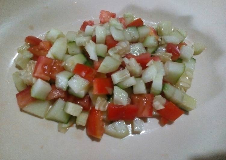Tomato and cucumber salsa