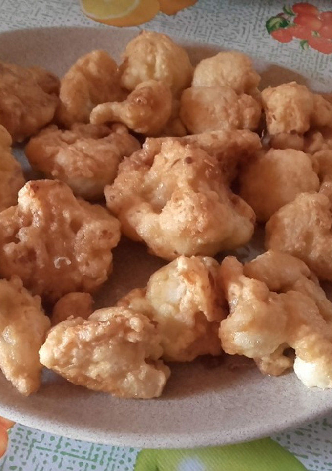 Una foto de Fritos de coliflor