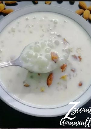 A picture of Sabudana and Rice Kheer.