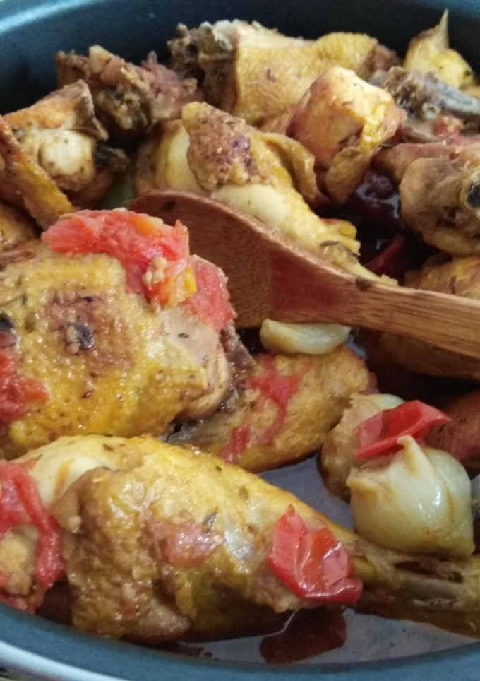 Una foto de Pollo a la cerveza