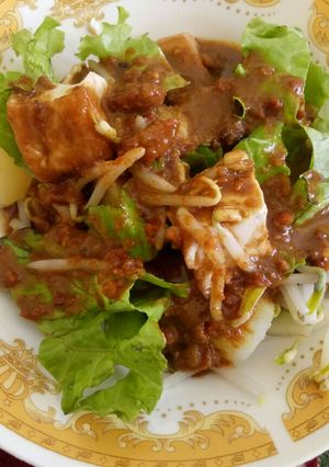 Foto resep Tahu goreng bumbu kacang