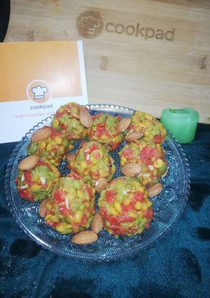 A picture of Boondi Laddu.