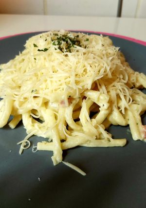 Carbonara spagetti (ami makaróni) recept fotója