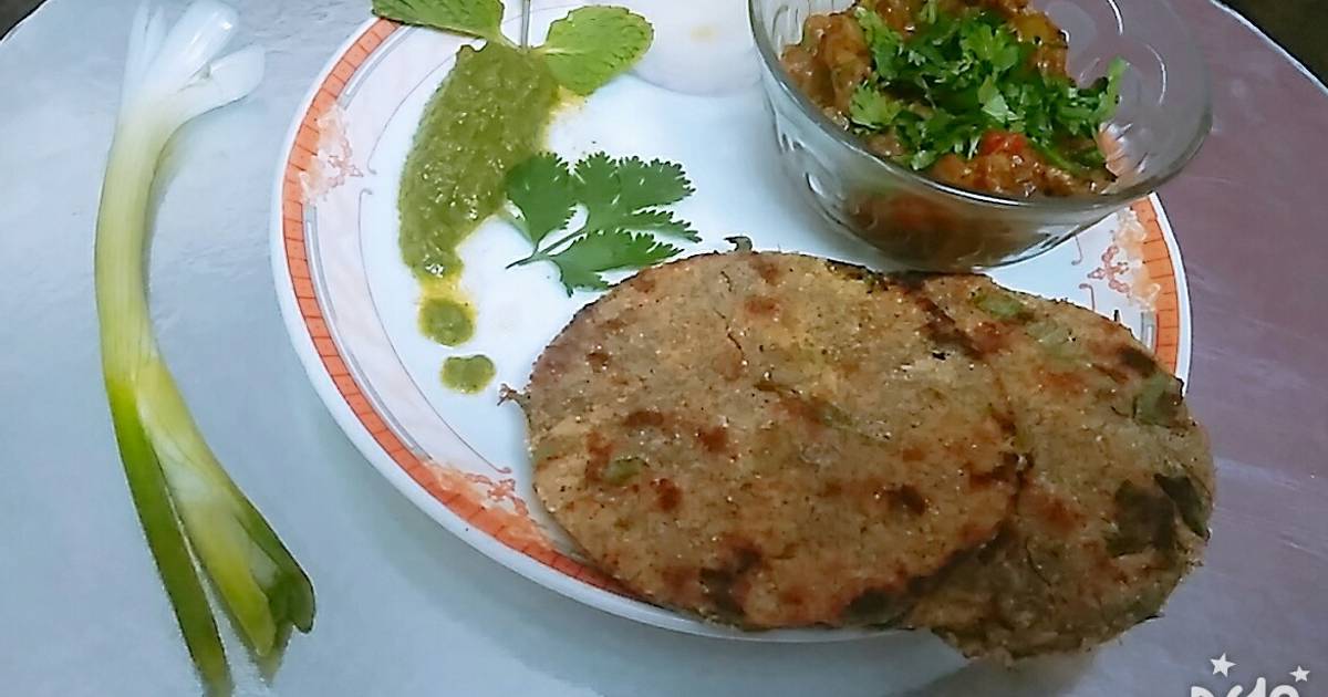 Baigan ka bharta and navratn missi roti Recipe by Geeta Rana(Naareetv ...