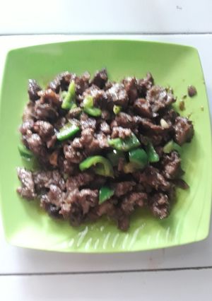 Foto resep Tumis daging cabe ijo