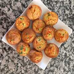 Una foto de Tortitas de zanahoria y zucchini