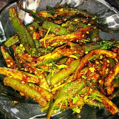 A picture of #Ramadan.. Masala crispy bhindi.