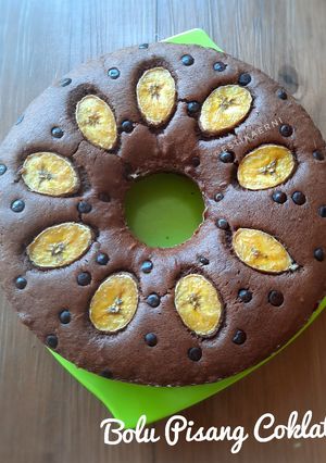 Foto resep Bolu Pisang Coklat (Enak bangeeet)