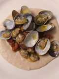 Vongole pomodori secchi e crema di cannellini