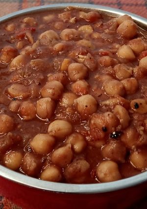 A picture of Oil Free Chana Sabji.