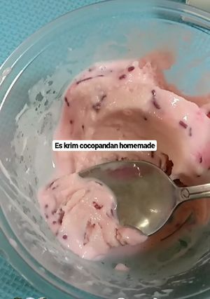 Foto resep Es Krim Cocopandan Homemade