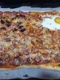 Pizza con masa casera