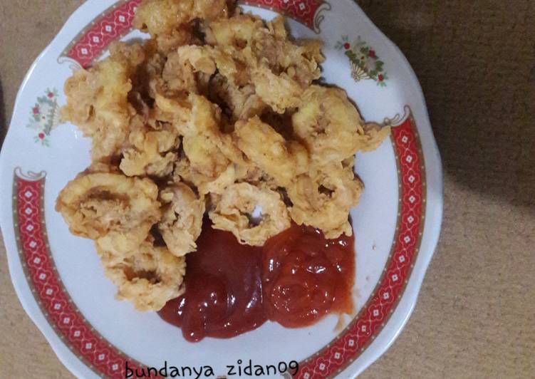 Cumi tepung goreng kriuk enak